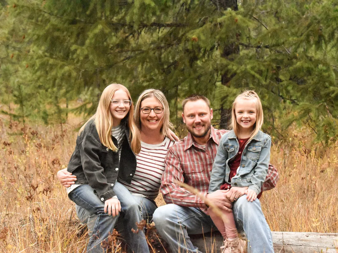 Brad Penske and his family in North Idaho